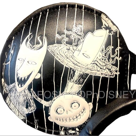 DISNEY parks Oogie boogie 🎲SHOCK, LOCK & BARREL Ears Jack Skellington bow tie - Picture 4 of 5